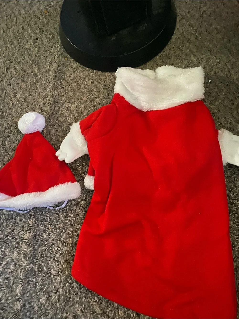 Pet Christmas costume puppy - Santa clause